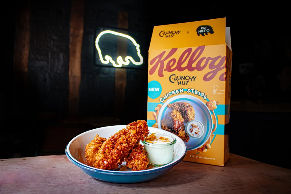 Fat Hippo x Kellogg’s cereal-coated fried chicken