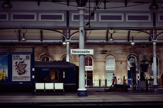 Newcastle's Central Station - Image courtesy Unsplash & Devon Saccente