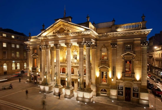 Newcastle Theatre Royal at night, Photo courtesy Theatre Royal