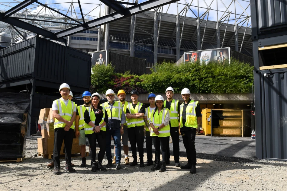 Pictured is (fifth from left) CEO of STACKJ Neill Winch with representatives from all of the street food traders who will be at St James STACK