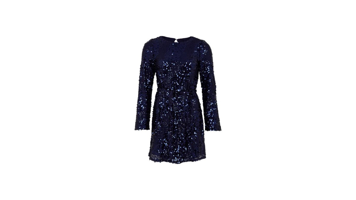 TK Maxx Women Blue Sequins Dress £24.99, © TK MAXX