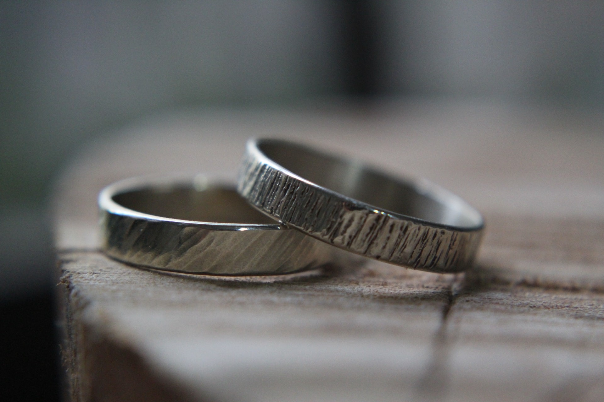 His and hers hot sale silver rings