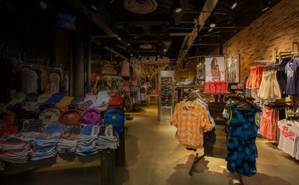 Retail Clothing Racks for Superdry Clothing Stores